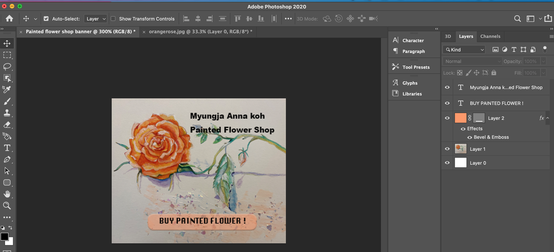 create an animated ad banner using photoshop - Myungja Anna Koh